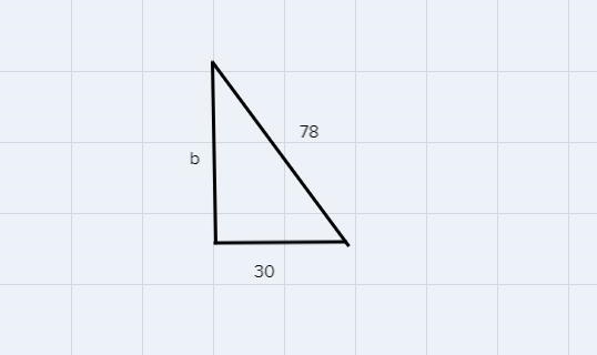 Use the Pythagorean Theorem to find the length of the leg in the triangle below.78Provide-example-1