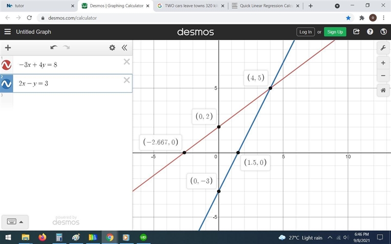 Use the drawing tools to form the correct answer Consider this system of linear equations-example-1