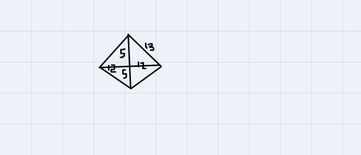 Find the area of the given rhombus if BD=10 and BC=13-example-2