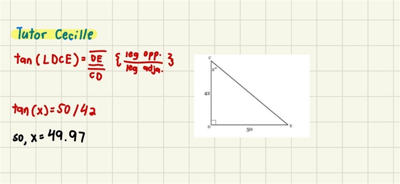 Solve for xx. Round to the nearest tenth of a degree, if necessary.-example-1