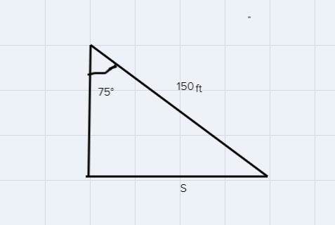 If the distance from the too of the building to the tip of its shadow is 150ft, what-example-1