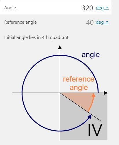 Draw 320 degrees in standard form give one positive and one negative coterminal angle-example-2