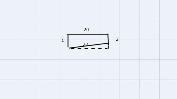 a container has a length of 20cm and a width of 5cm another width of 2cm and a height-example-1