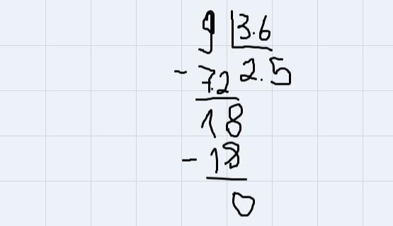 Whats 9 ÷ 3.6 I keep getting it wrong-example-1