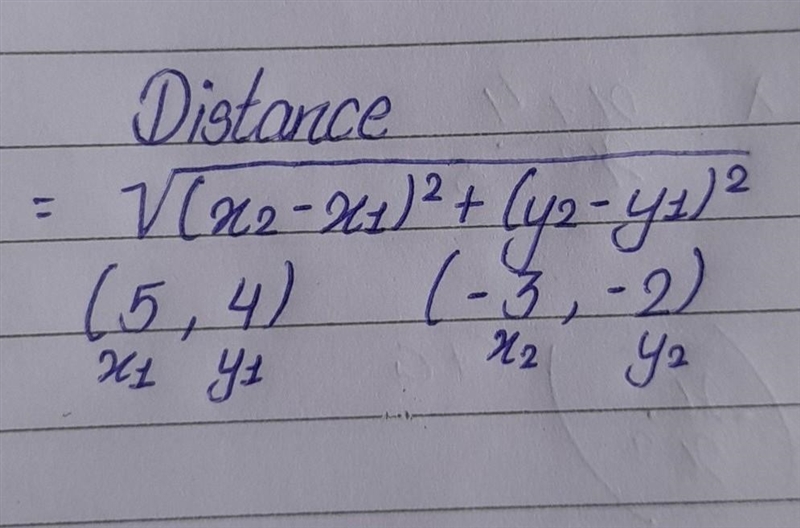 Find the distance of the line segment below. ___ units-example-1