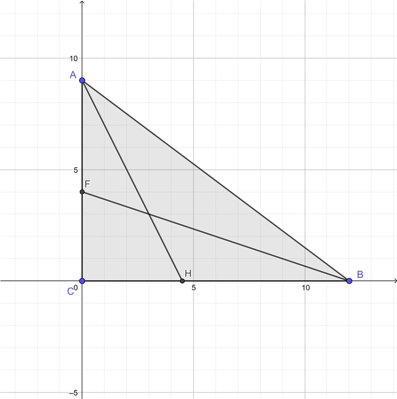 The catheters of the right triangle are 12 cm and 9 cm. Find the bisectors of the-example-1