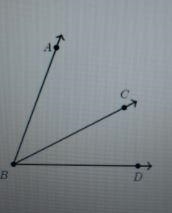 Given ABD= 70° CBD= 5x+13° ABC= 3x+33° find ABC-example-1