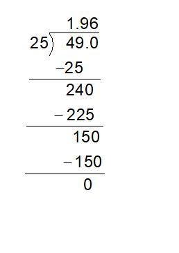 8. Jackie paid $4.90 for 2.5 pounds of grapes. What is the cost of one pound of grapes-example-1