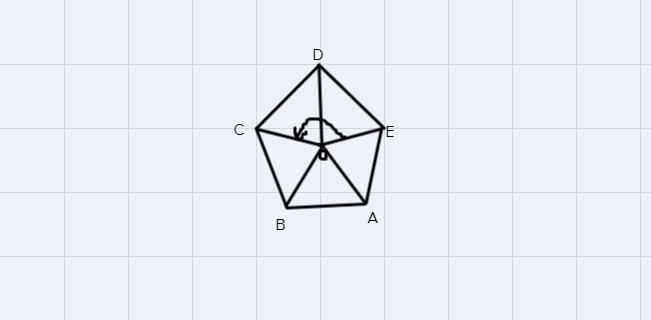 A regular pentagon is shown below. Supposethat the pentagon is rotatedcounterclockwise-example-1