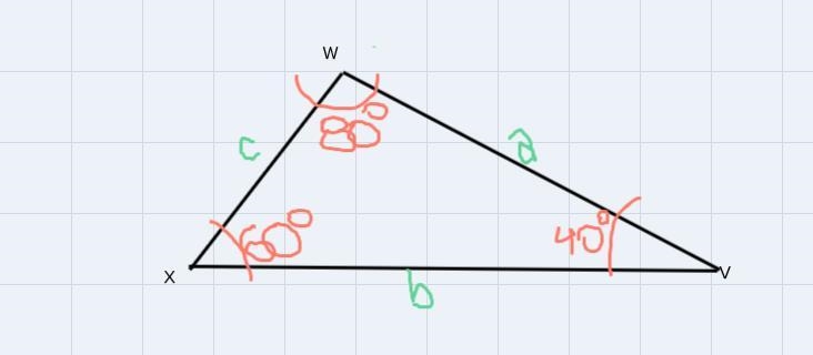 Order the sides of the triangle from shortest to longest. (HINT: You need to find-example-1