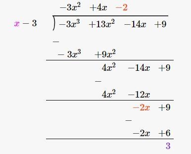 Find the quotient and the remainder using the long division method-example-4