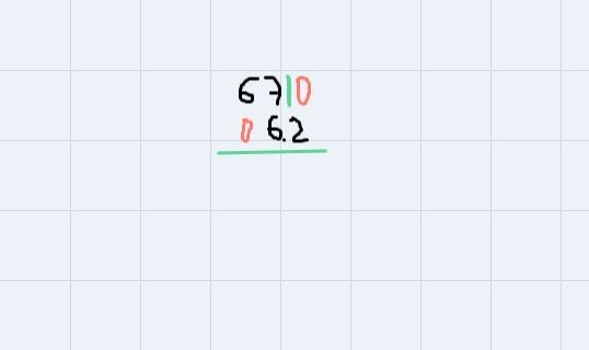 Step by step on how to solve 67 - 6.2-example-2