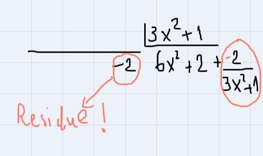 18x^4 + 9X^2+ 3X^2 dived by 3x^2 + 1-example-4