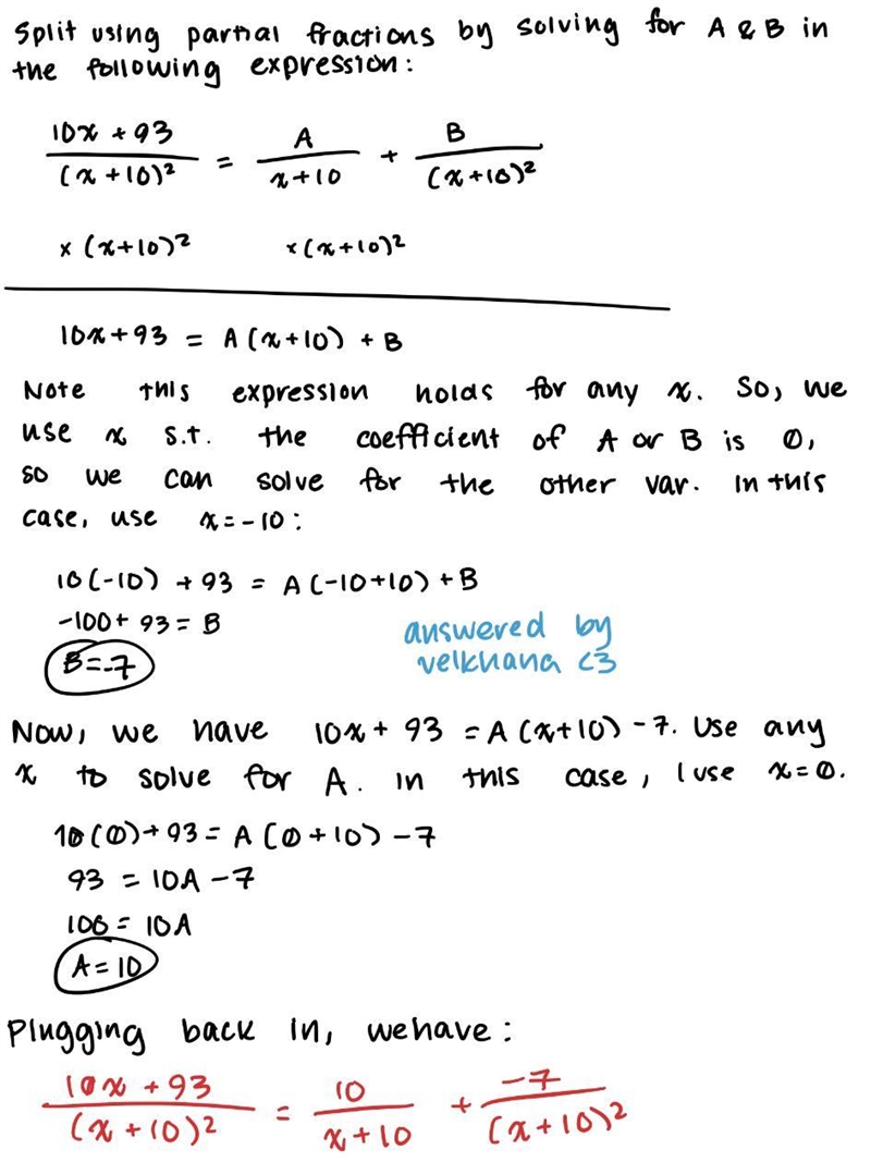 Split the fraction using partial fraction decomposition;-example-1