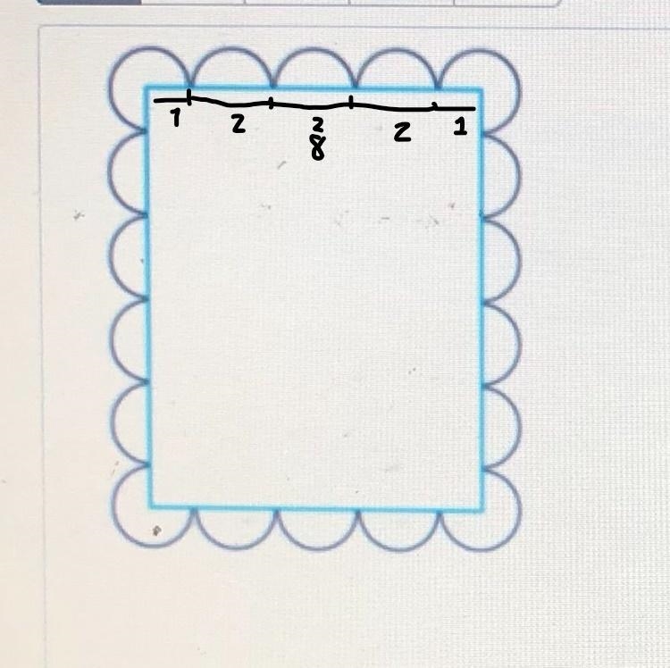 Kiran bent some wire around a rectangle to make a picture frame.the rectangle is 8 inches-example-1