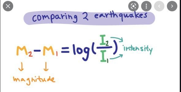 In 2011, an earthquake in Chile measured 8.3 on the Richter scale. How many times-example-1