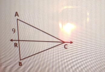 Cr is the perpendicular bisector of ab if the perimeter of abc=58 find the length-example-1