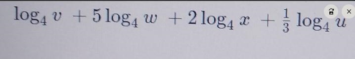 Use properties of logarithms to condense each logarithmic expression. Where possible-example-1