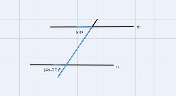 Lines M and N shown below are parallel linesWhat is the valie of x in the measure-example-1