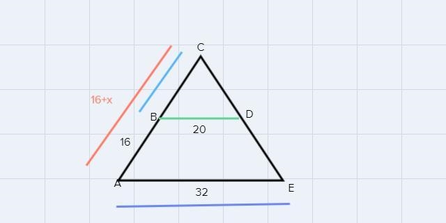 Which value of x proves that the two triangles above are similar? 42.7 ft 26.7 ft-example-1