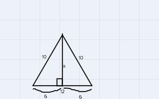 The given figure is a regular hexagon with side length 12 and radius 10. Find the-example-1