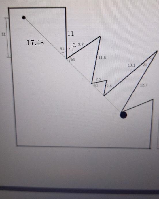 Find the length between the big circle and small circle.-example-1