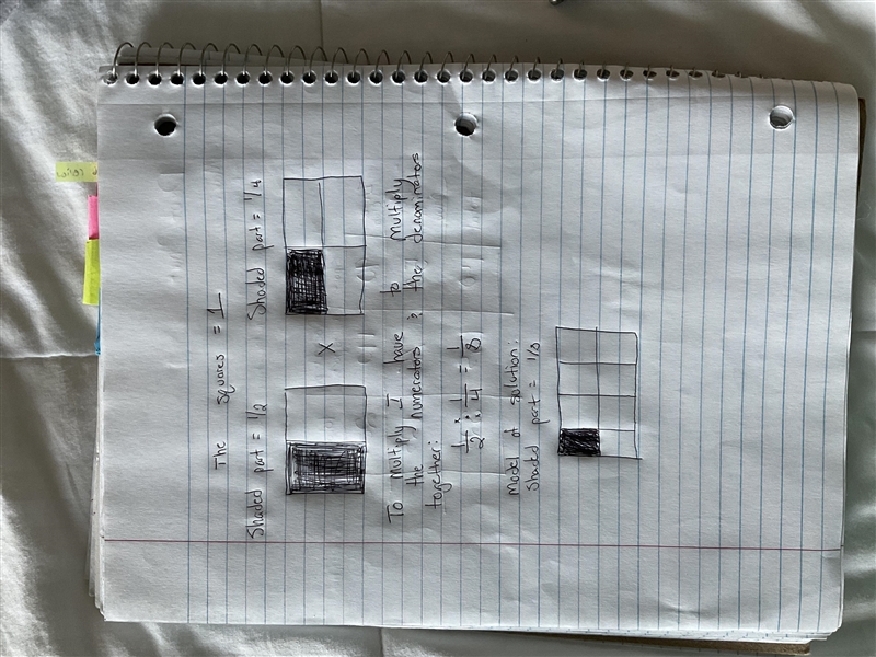 Draw a model of 1/2 x 1/4-example-1