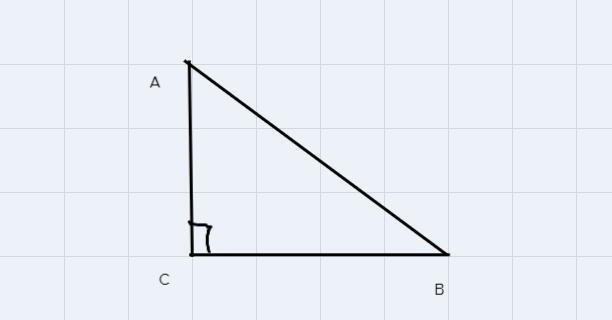 For triangle ABC, ∡c=90°. Draw and label a diagram for this triangle, then find the-example-1