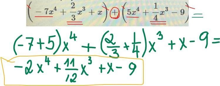 Add the 2 polynomials: (-77x²¹ + 2 ·x² + x 3 +[52*+ 1 --example-1