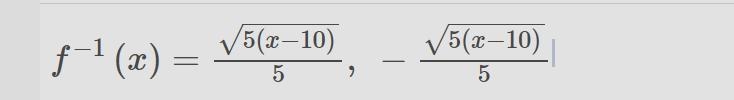 Which equation can be simplified to find the inverse of y = 5x^2 + 10? ​-example-1