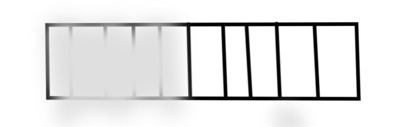 The strip below is cut into 10 equal bars. Shade of this strip. 1/2​-example-2