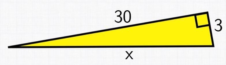 Find the missing side of this right triangle Enter the number that belongs in the-example-1