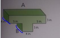 Find the unknown dimensions and the volume of the composed figure. А A 4 in. 5 in-example-2