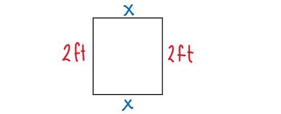 The perimeter of a rectangular bathroom mirror is 8 feet. The mirror is 2 feet tall-example-2