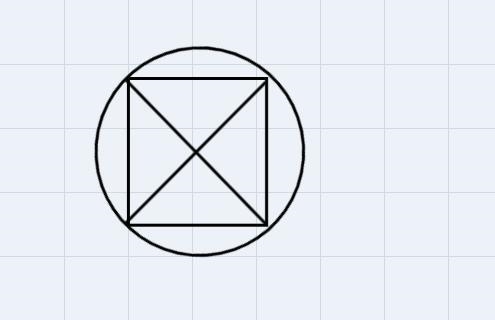 In the following diagram, square ABCD is inscribed in a circle. The length of AD is-example-1