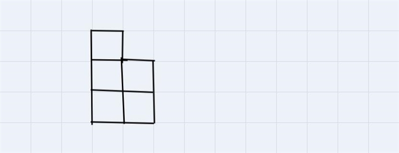 Draw the front and side views of each object on grid paper-example-1