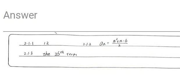 Given the following quadratic sequence -2, 0, 3,7 1. Write down the value of the next-example-2