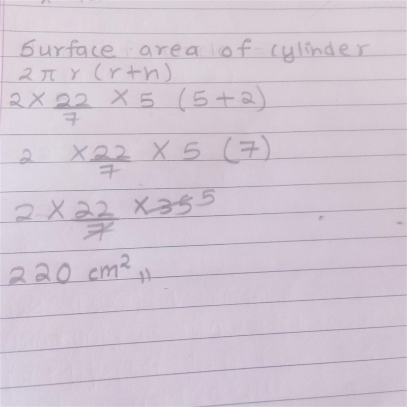 What is the surface area, in cm2, of the figure shown above ? Round your answer to-example-1