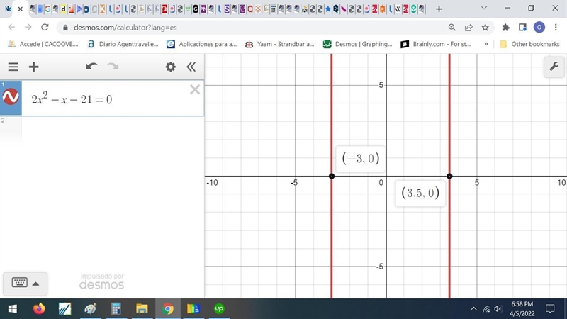 The length of a rectangle is 1 m less than double the width, and the area of the rectangle-example-1