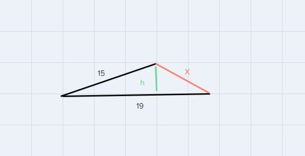 A triangle has 2 sides of length 15 and 19 what is the smallest possible whole number-example-2