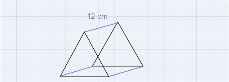 12. An alarm clock is shaped like a triangular prism. Each base of the clock is an-example-1