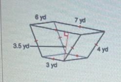 Find the surface area. Round to the nearest whole number.3.5 yd-6 yd3 yd7 yd4 yd-example-1