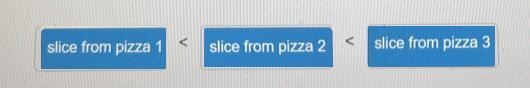 413Drag each tile to the correct box.Paul orders 3 different sizes of pizzas. Each-example-1