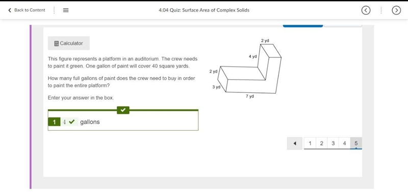 This figure represents a platform in an auditorium. The crew needs to paint it green-example-1