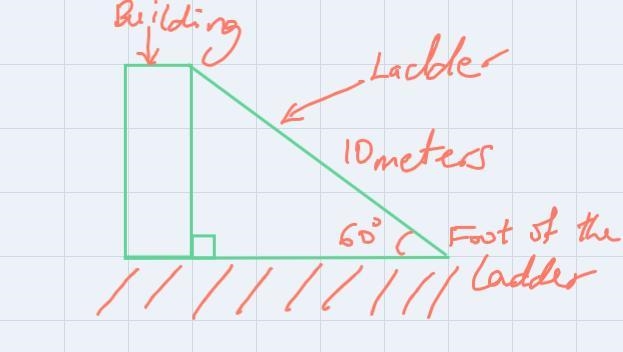 (a)In the picture(b)How far is the Base of the ladder from the wall-example-1