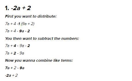 Subtracting linear expressions 30 points-example-1