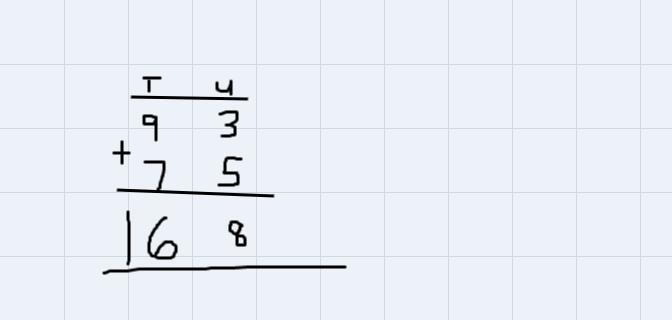 93 + ( 68 + 7) I need help..........-example-1