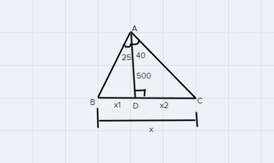 How do I find the length of x to the nearest whole unit from the image?-example-1