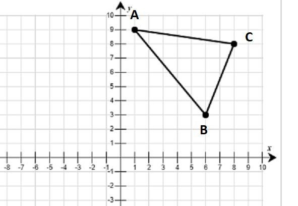 Use the drawing tool(s) to form the correct answer on the provided graph.The triangle-example-1