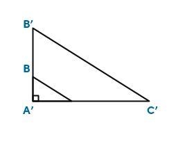 Select the correct image.Which image shows triangle dilated by a factor of 3 with-example-1